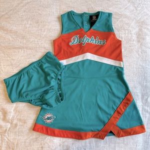 Dolphins cheerleader outfit toddler